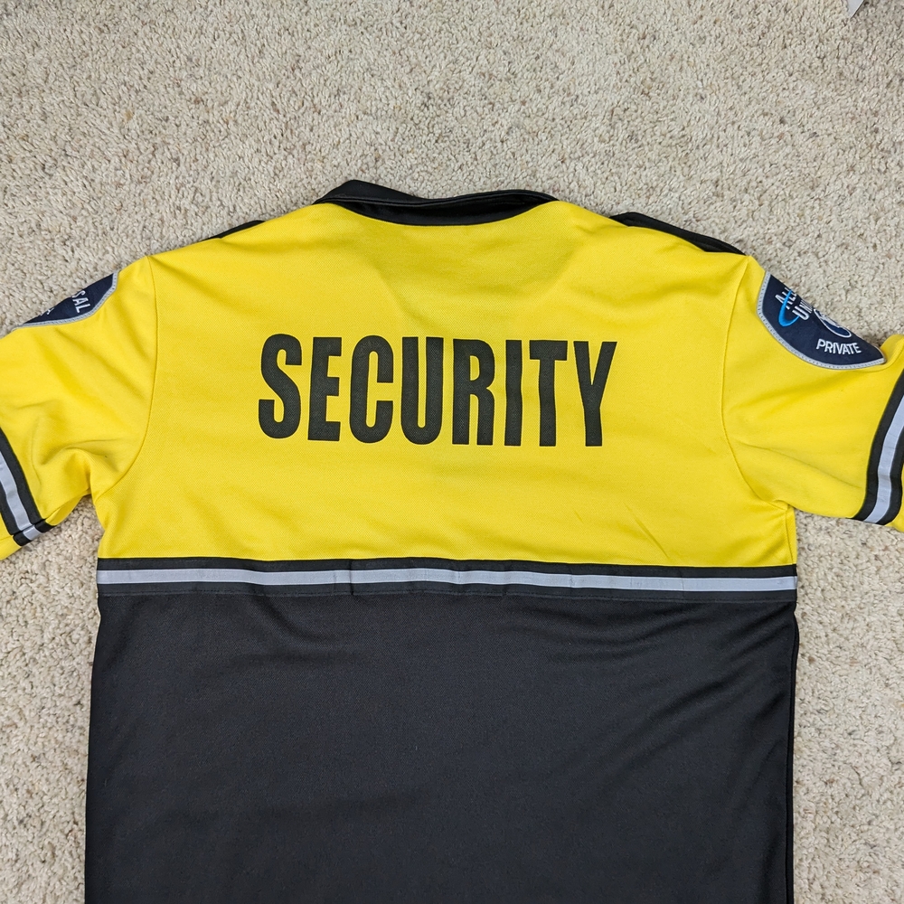 Security Uniform Shirt - Yellow and Black